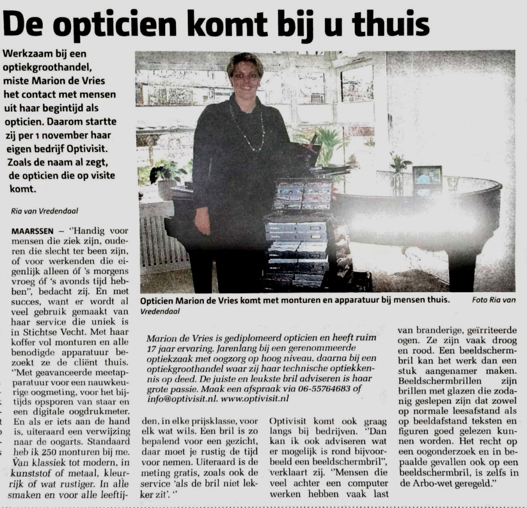 Artikel Vechtstroom 28012015